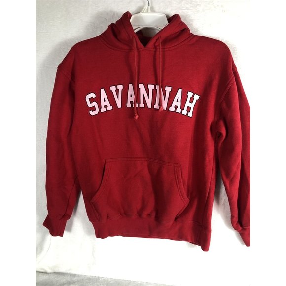 Savanna Red Heavy Weight Sweater Sweatshirt Hoodie Men’s Size Small - Picture 12 of 13